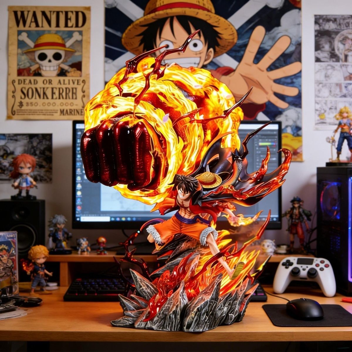 Home Cinema Lighting - LZ Karmic Fire Luffy 35CM Patung