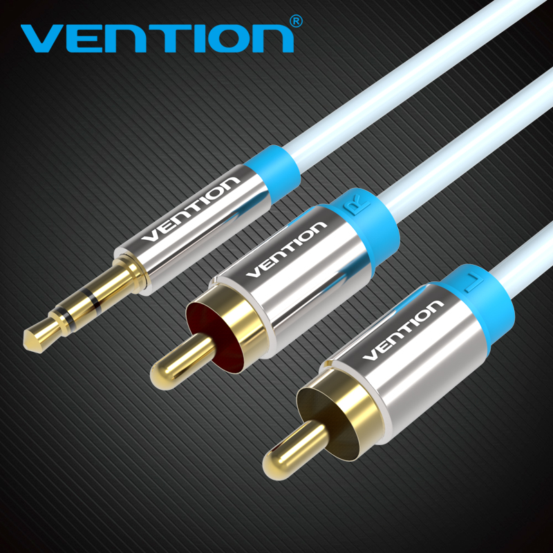 Home Cinema Beamer - Vention Kabel RCA 3.5 untuk 2RCA