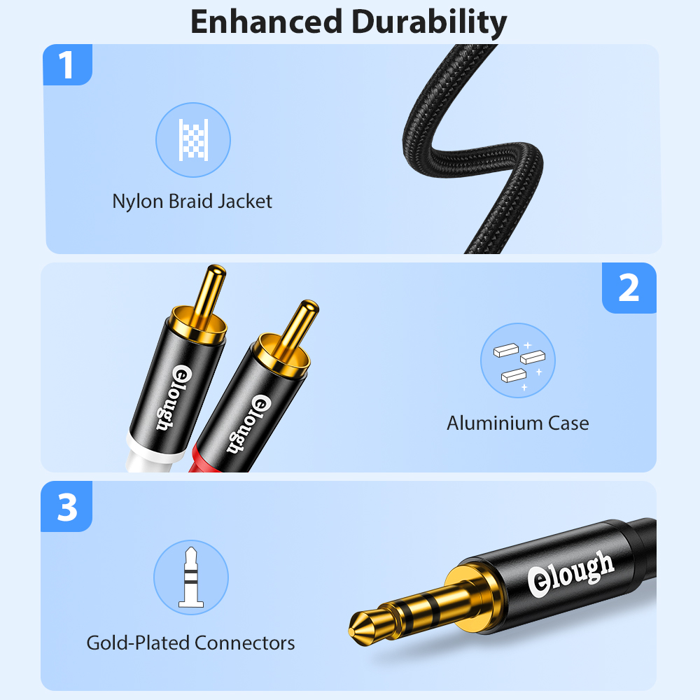 Kabel RCA Eleugh Kabel Speaker - Home Cinema Beamer ulasan dan harga