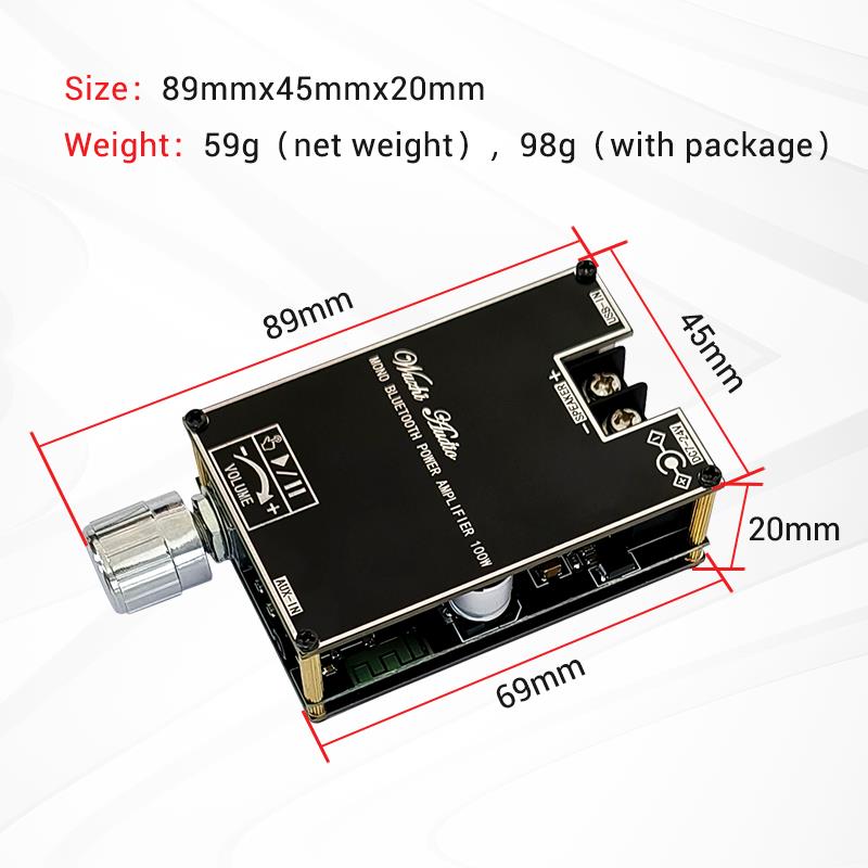 Modul Penguat Daya Audio Bluet - Home Cinema Beamer ulasan dan harga