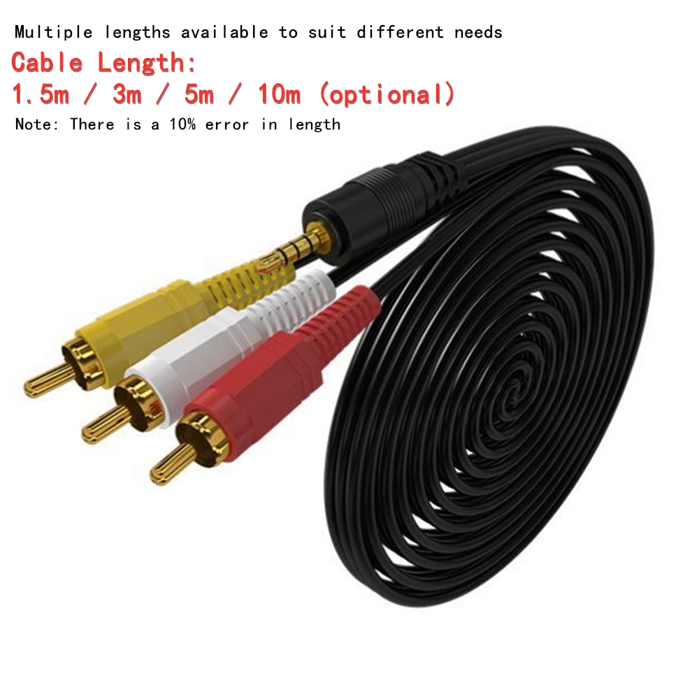 Kabel Audio Video RCA 3.5Mm Ke - Home Cinema Beamer ulasan dan harga