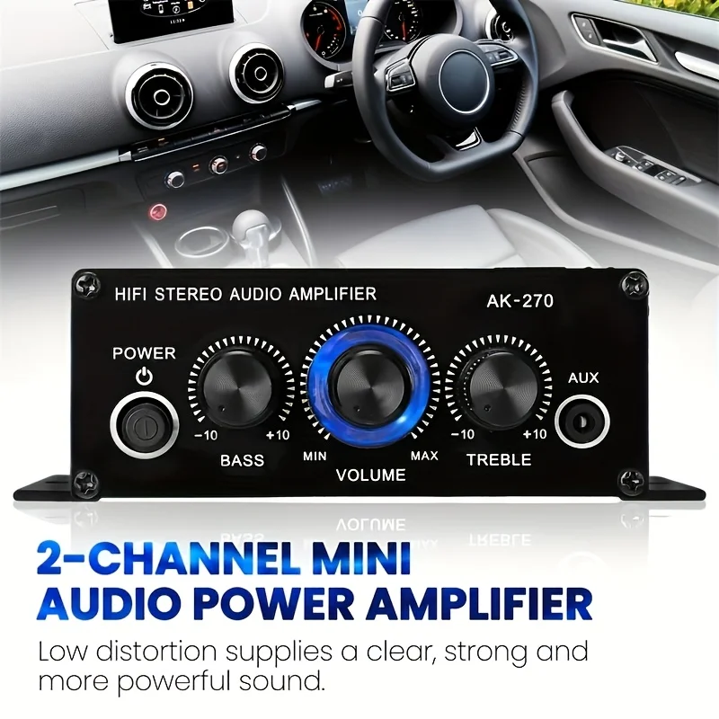 AK-270 400W Amplifier Daya Min - Home Cinema Beamer ulasan dan harga