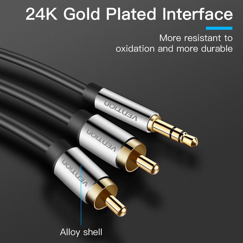 Vention Kabel RCA 3.5 untuk 2R - Home Cinema Beamer ulasan dan harga